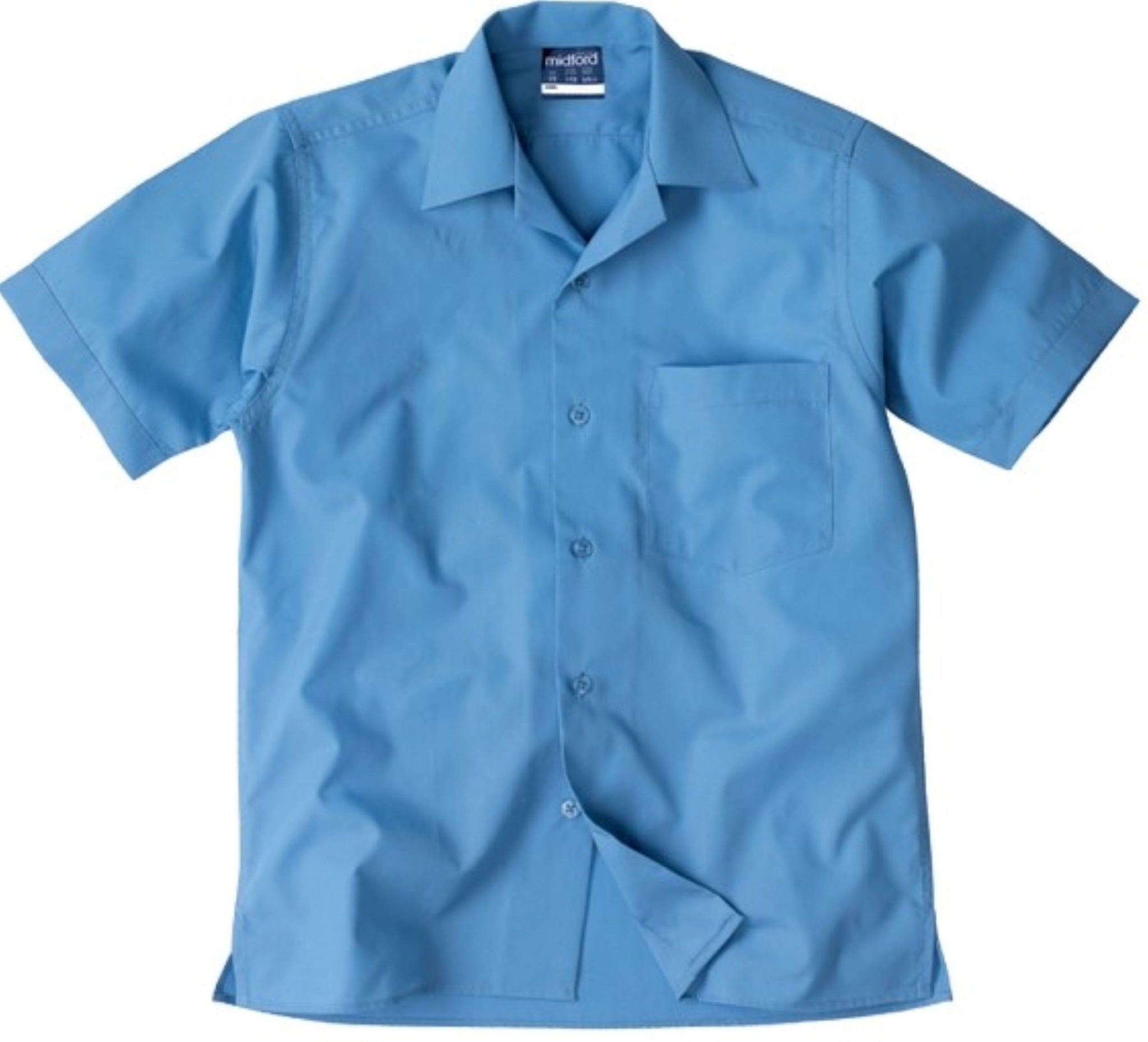 Boy's Short Sleeve Open Neck School Shirt