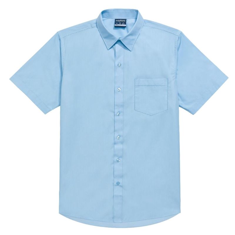 Midford Boy's Classic School Shirt 1010 Short Sleeve - 8 colours ...