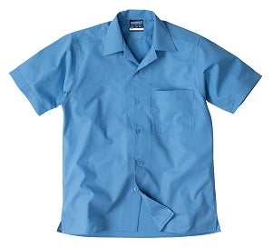 Midford Boys Short Sleeve School Shirt Style 1038 School Blue