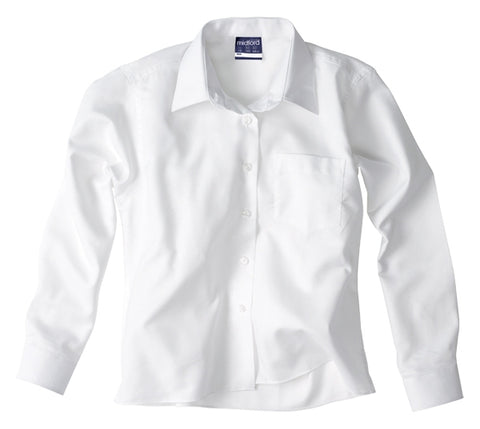 Midford Long Sleeve Girls School Blouse (5 colours avail)