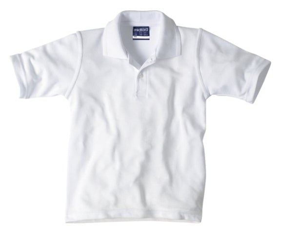 White Midford Polo Shirt Short Sleeve