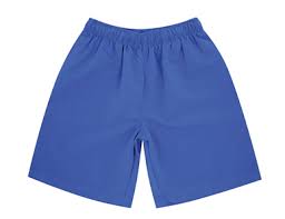 Midford Boys Elastic Waist School Shorts in Grey – elastic waist, Velcro pocket, durable gaberdine,  front view flat.