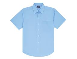 Midford Boys School Shirt Short Sleeve School Blue