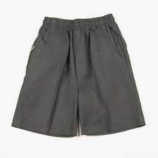 Gray sale school shorts